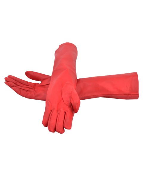 GLOVES-LONG (RED) 28